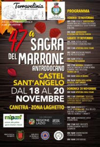 Locandina 47a Sagra del Marrone Antrodocano